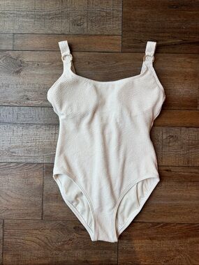 MICHAEL Michael Kors Cream One-Piece Swimsuit
